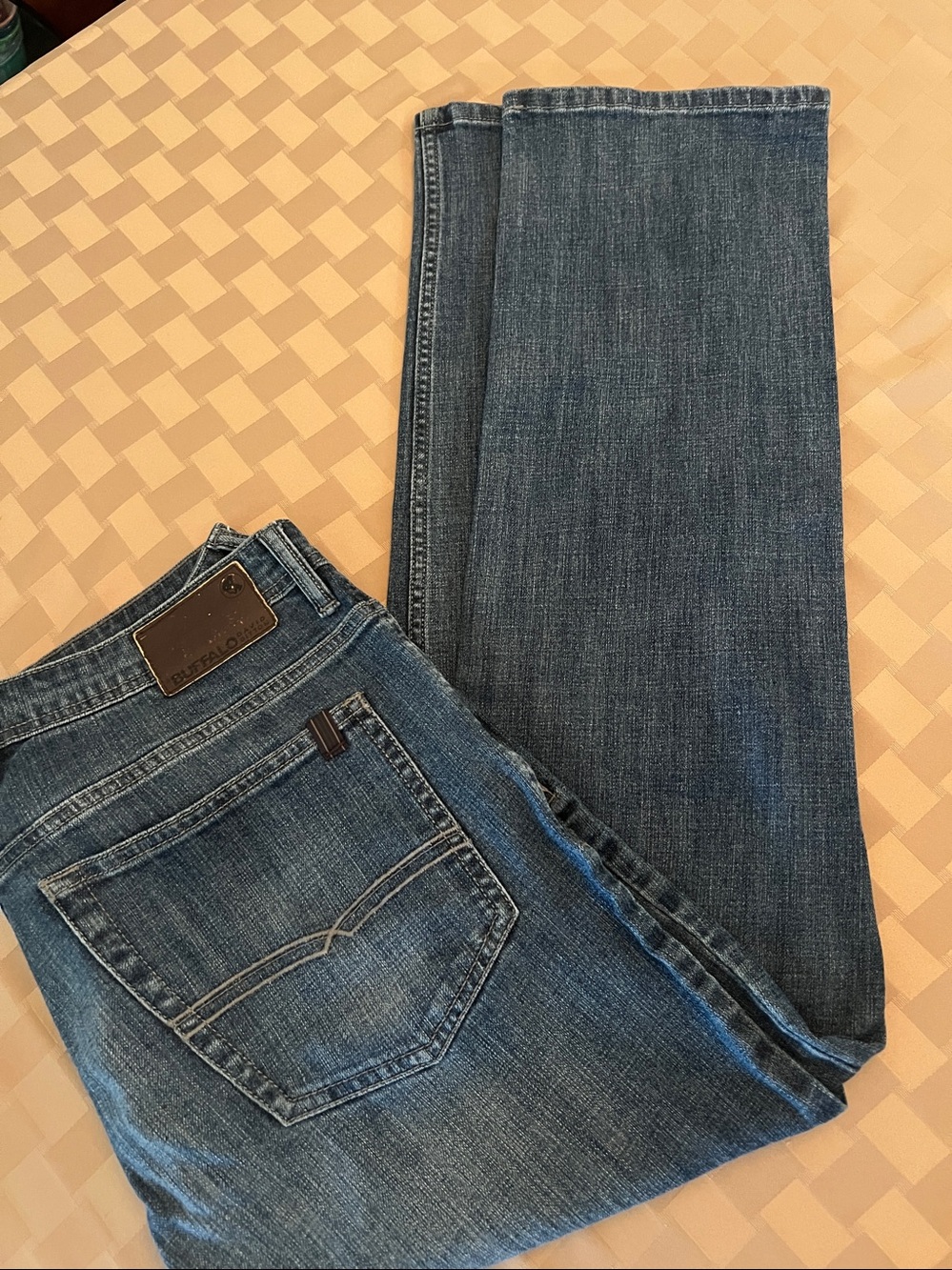Buffalo Mid Wash Blue Men's Jeans 34 X 32